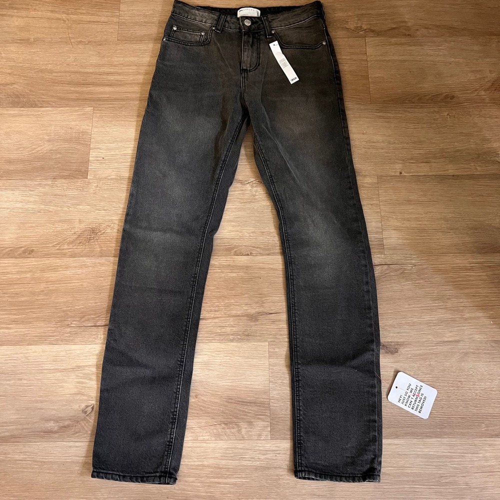 ASOS DESIGN Slim Fit Jeans Washed Black Denim W28 L32 Mens Pants